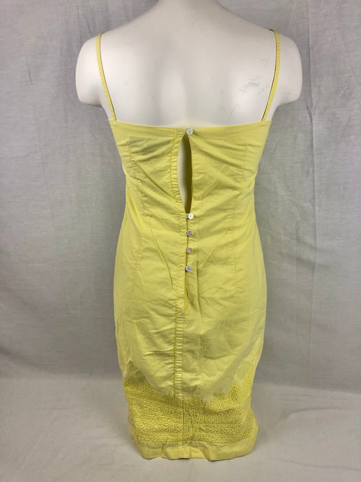 French Connection Cotton Yellow Dress Size 6