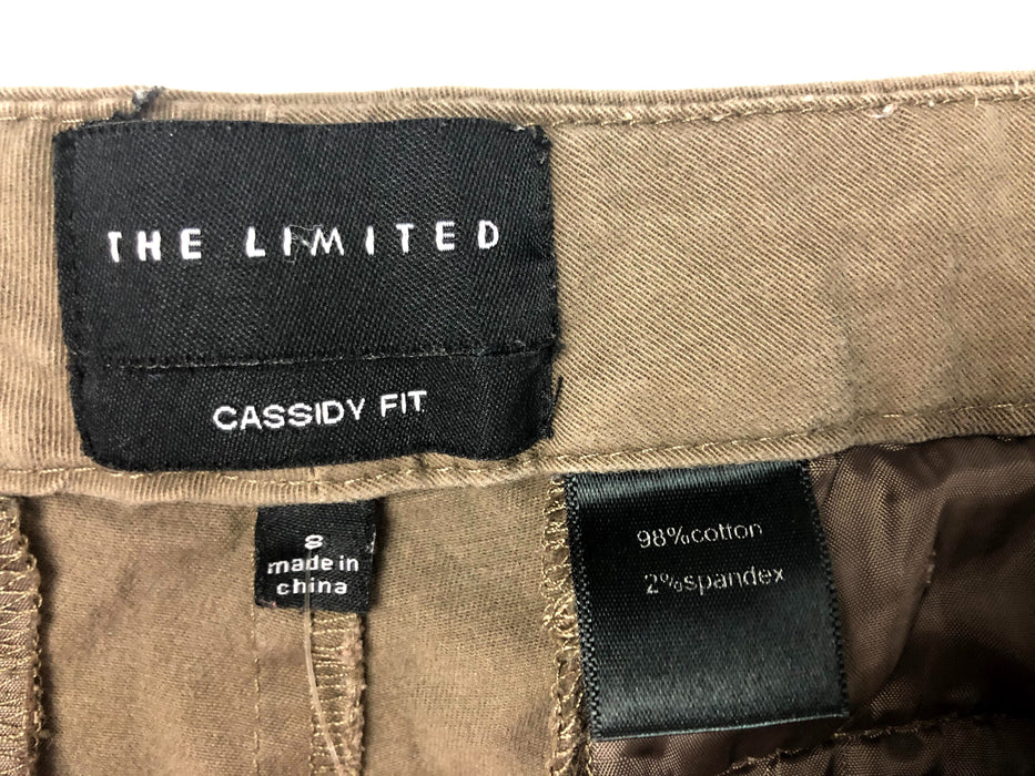 The Limited Cassidy Fit Khaki Capris Size 8