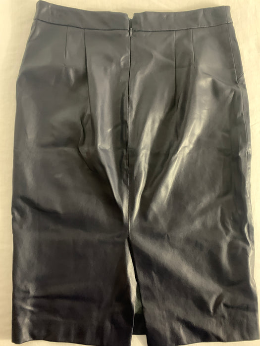 Zara Basic Faux Leather Skirt Size Large