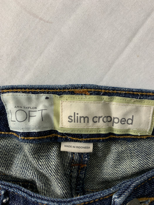 Loft Slim Womens Capri Jeans Size 10p