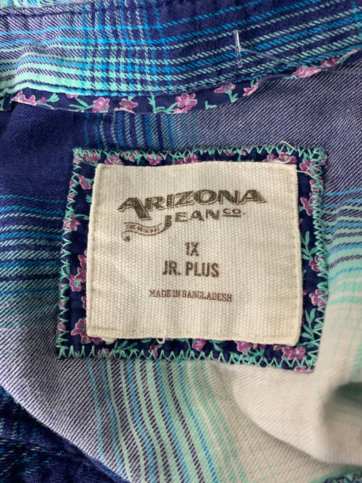 Arizona Jeans Plaid Shirt Size 1X