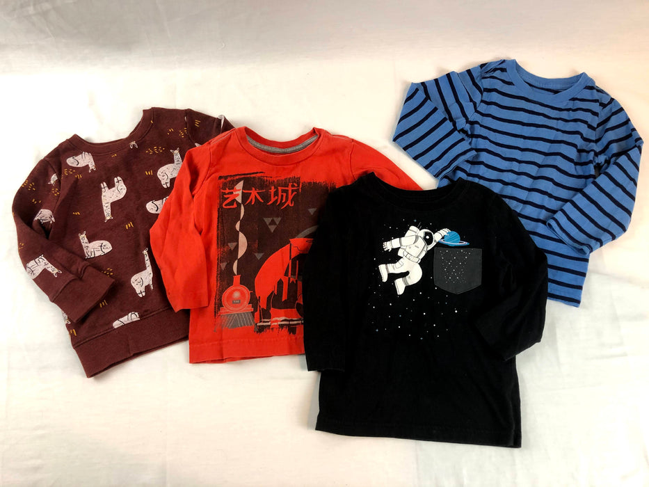 Boys Cat and Jack and Tea top bundle (4) size 2T
