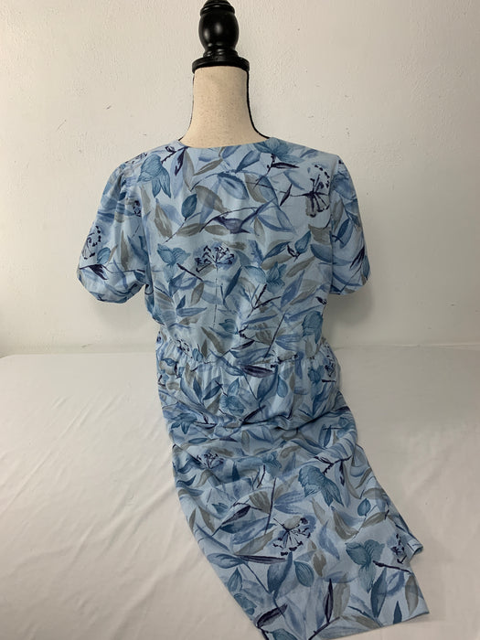 Womens Leaf Print Dress Size XL