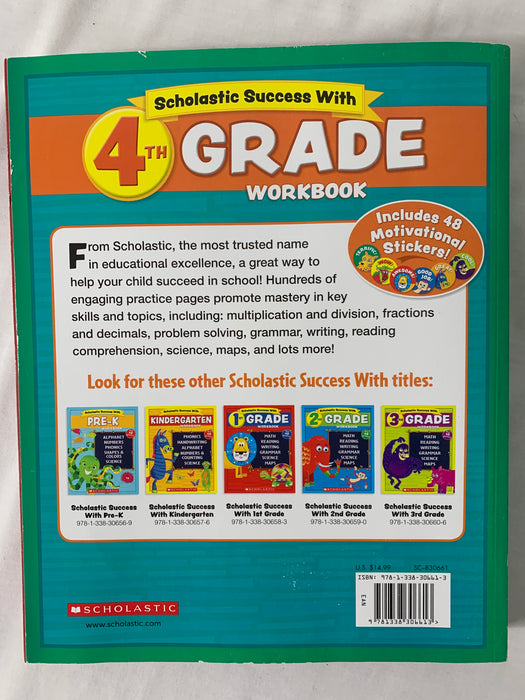 New Scholastic Success With 4th Grade Workbook