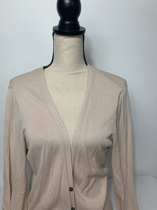 New York & Company Silk Long Cardigan Size Medium