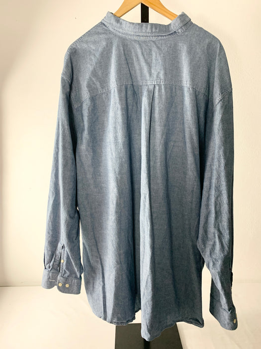 Broken-in-Shirt mens collared shirt size 4XLT