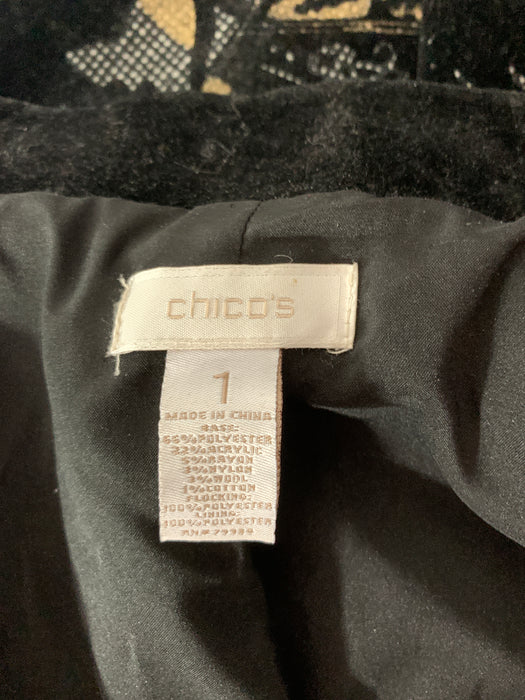 Chico's Sweater Jacket Size 1 (Medium)