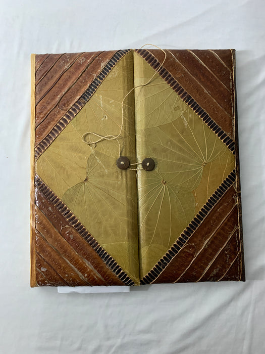 One of a Kind Scrapbook Made Out of Natural Material