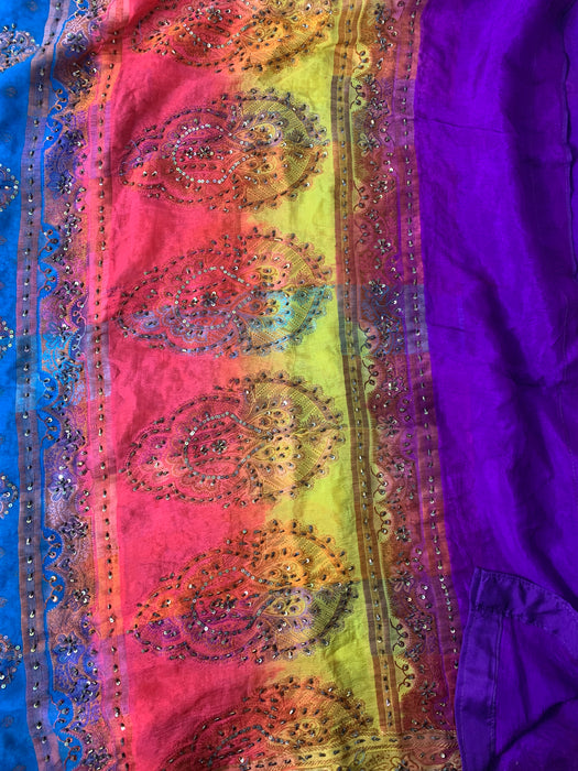Indian Beaded Sari