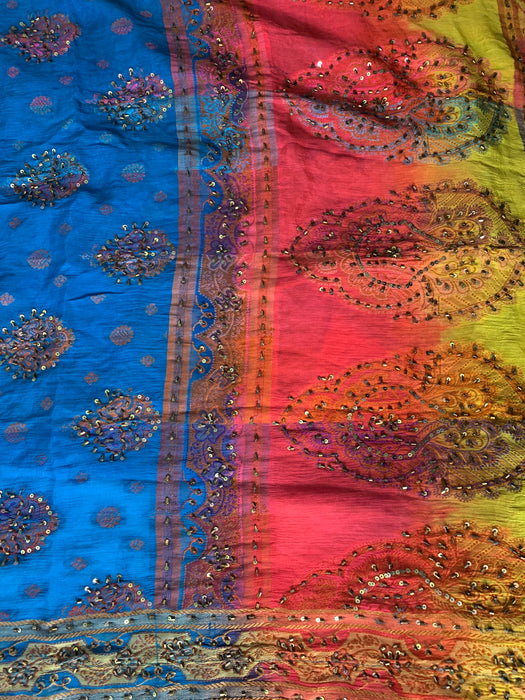 Indian Beaded Sari