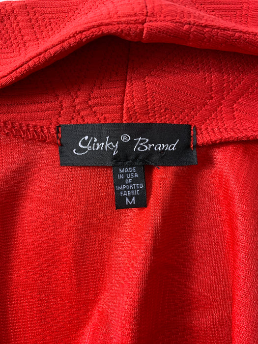 Slinky Brand Red Cardigan Size Medium