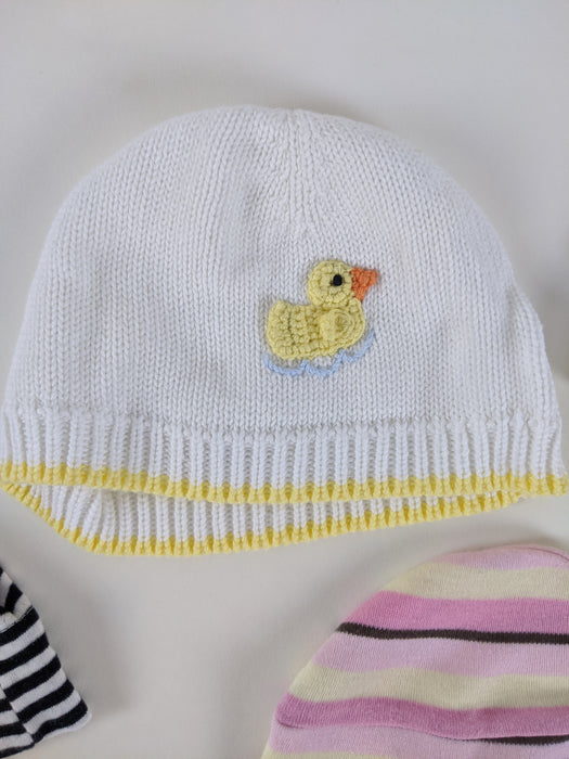 7pc. Bundle Baby Girl Hats 0-3m