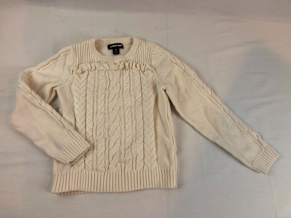 Girls Lands End Cotton Sweater Size M 10-12