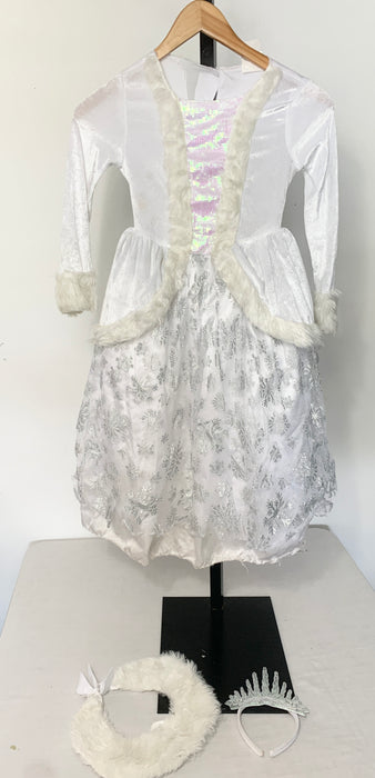 Disney Elsa/Snow Themed Dress Size Small 4/5