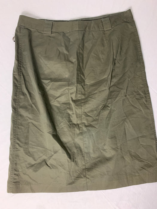  Gap Khakis Button Down Skirt Size 12