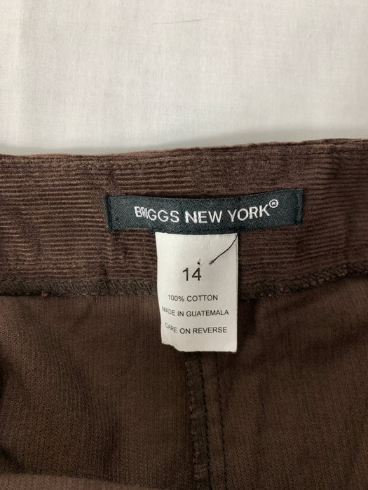 Briggs New York Corduroy Capri Pants Size 14