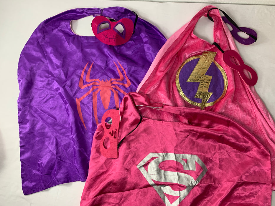 Girls Superhero cape and masks