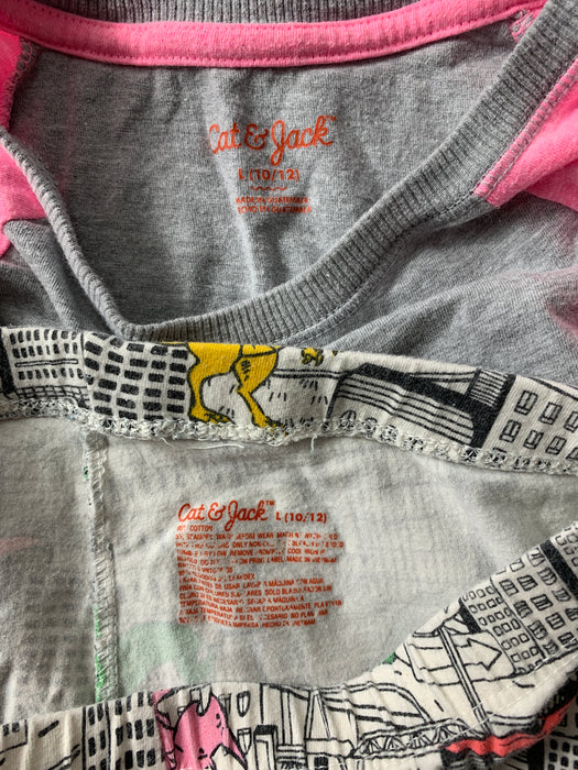 Cat & Jack Girls Pajama Set Size 10/12