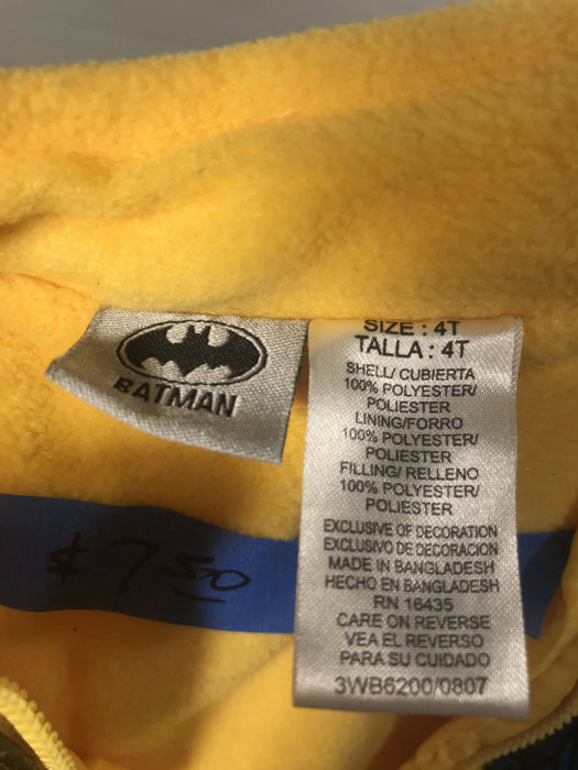 Batman Vest Size 4T