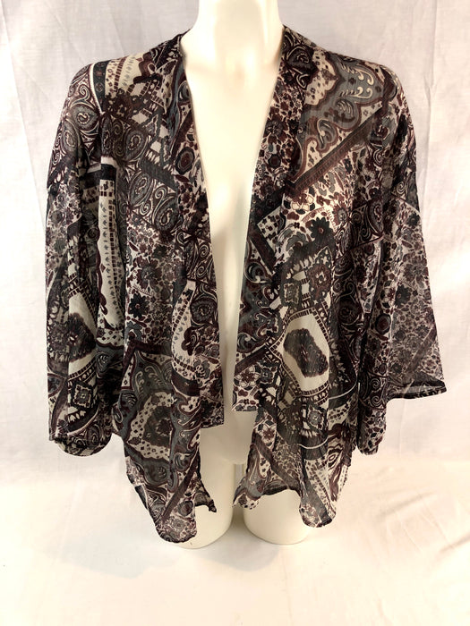 Love Squared Sheer Cardigan Blouse Size M