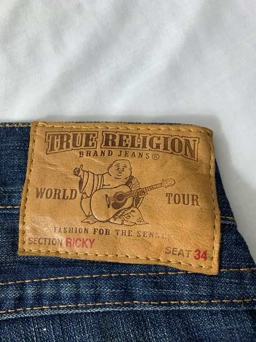 True Religion World Tour Blue Jeans Size 30