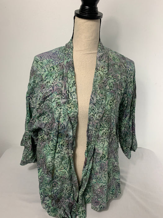 Floral Cardigan Size Large (12" wide)