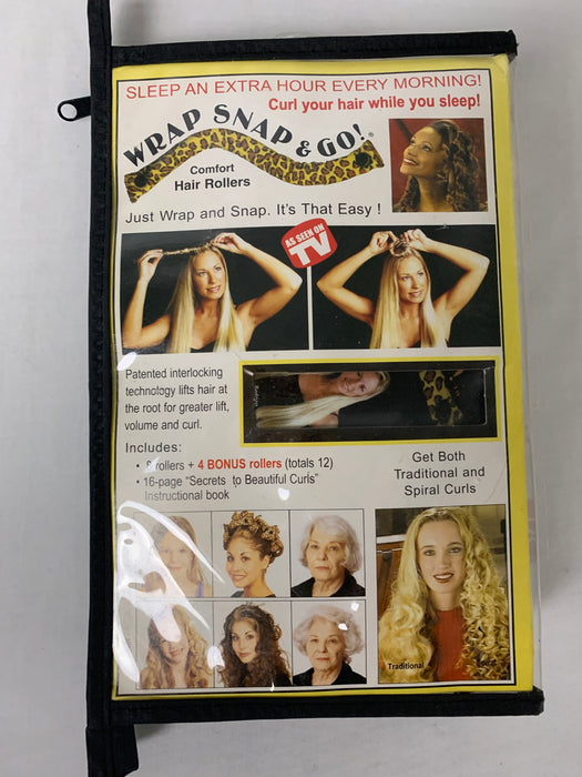 Wrap snap and go hair curlers