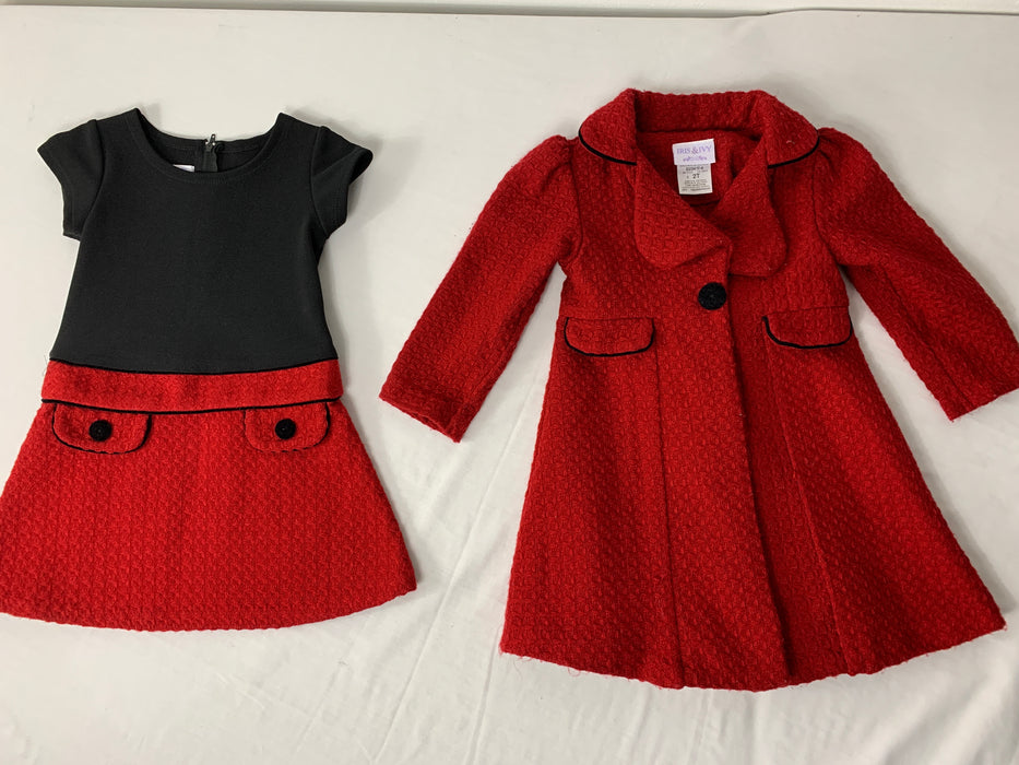 2 piece Iris and Ivy Girls Outfit Size 2t