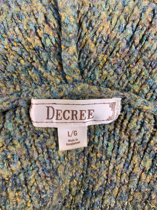 Decree Teen Sweater/Cardigan Size Large