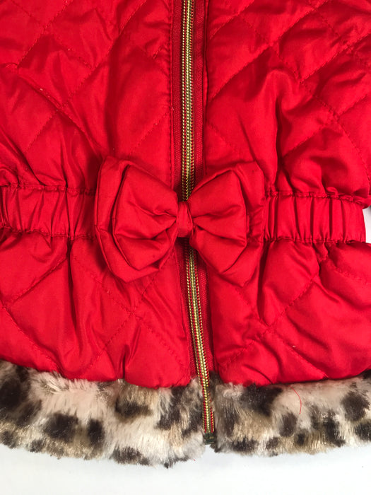 Pistachio Baby Girl Red Winter Coat 9M