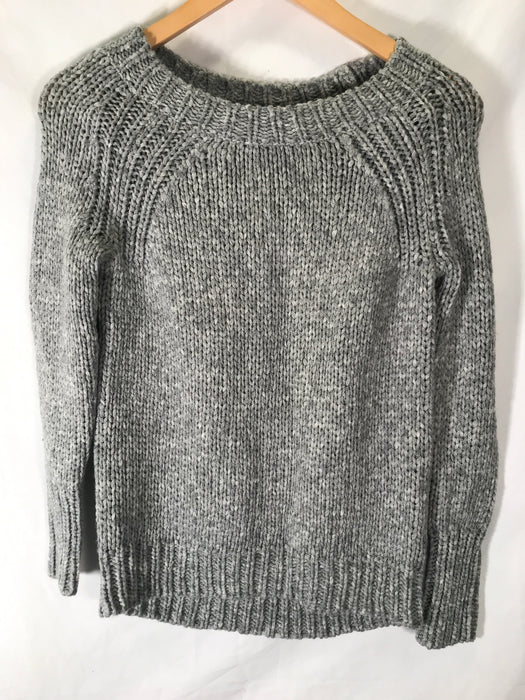 Ann Tayler Grey Woven Sweater for Women Small P