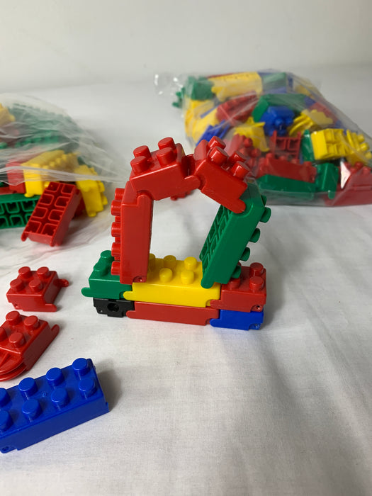 Two bags of legos (medium size and some bend)