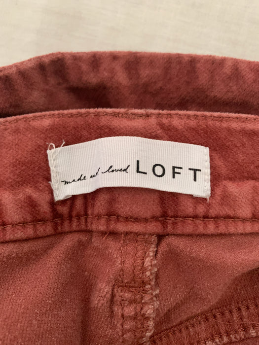 Loft Velvet Pants Size 33/16