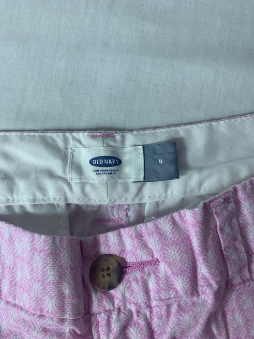 Old Navy Pineapple Shorts Size 4