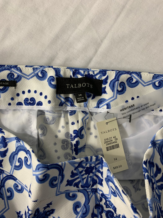 Talbots Beautiful Design Pants Size 14