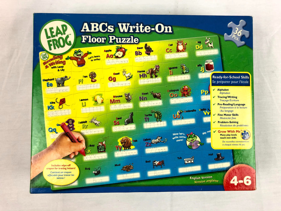 Leap Frog ABCs Write-On Floor Puzzle