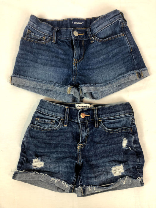 2 Piece Old Navy and Abercrombie Jean Shorts Bundle Size 7/8