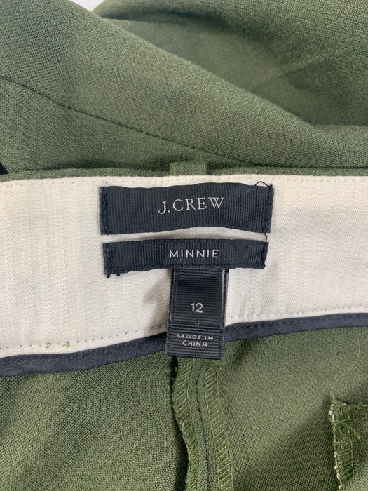 J Crew Minnie Pants Size 12