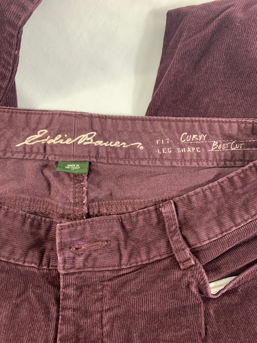 Eddie Bauer Corduroy Pants Size Short 8