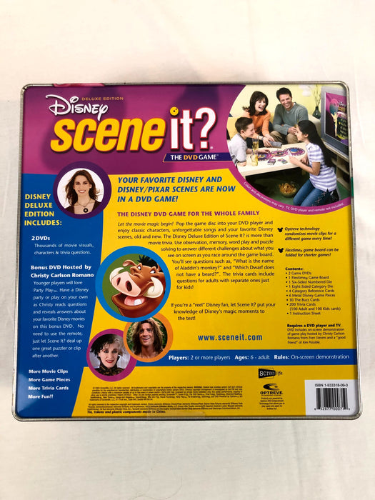Disney Scene It The DVD Board Game