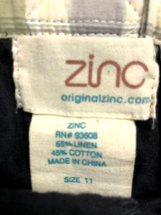 Zinc Linen / Cotton Culotte Pants Size 11