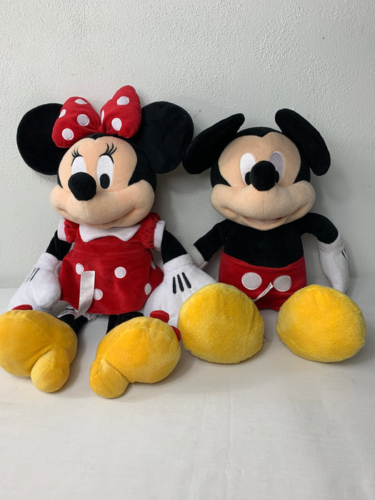 Bundle Mickey Mouse and Minnie Mouse Medium Size Stuffed Animals