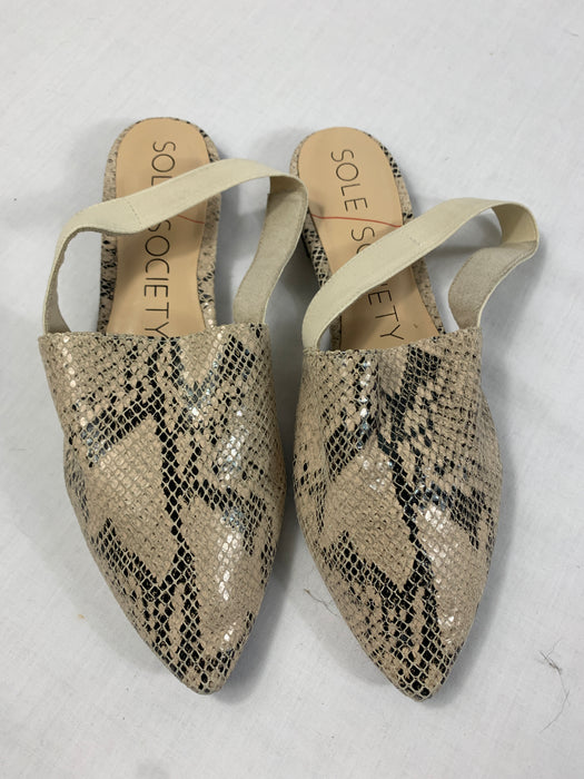 Sole Society Fake Snake Sandals Size 7