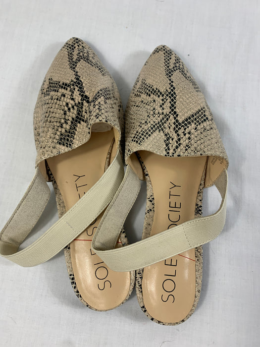 Sole Society Fake Snake Sandals Size 7