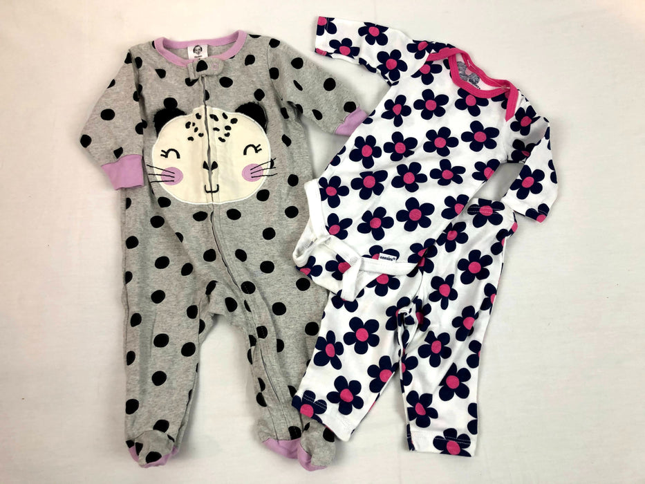 3 Piece Gerber Sleeper and Outfit Bundle Size 0-3m