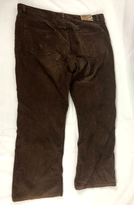 Asica Up Grade Dept Brown Corduroy Pants Size 34W 33L