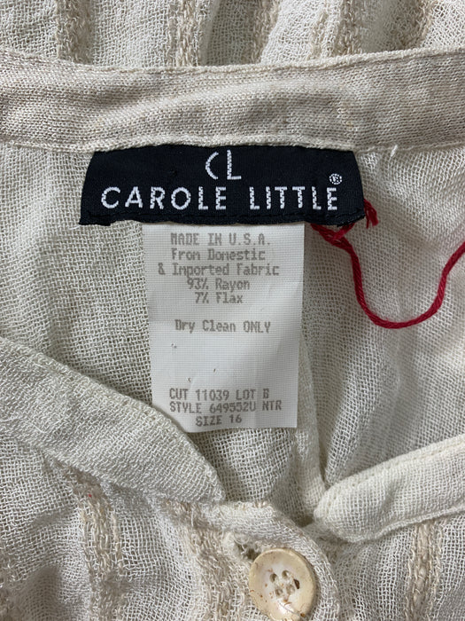 Carole Little Shirt Size 16