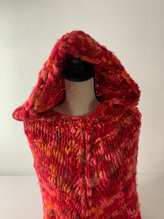 Hand Made Hooded Shawl Size OS