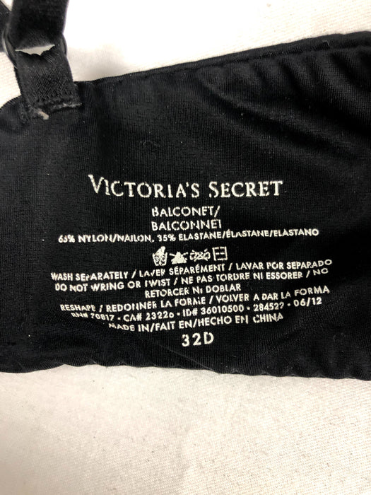 Victoria's Secret Black Bra Size 32D