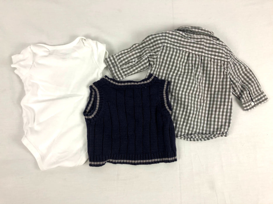 3 Piece Shirt and Vest Bundle Size 3m